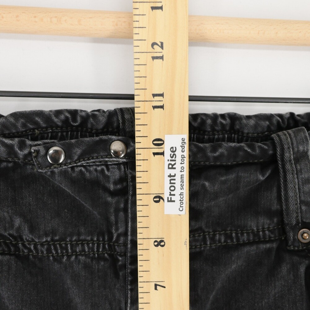 We The Free People Cant Compare Slouch Cargo Pants Womens S Black Elastic Waist - Picture 7 of 12